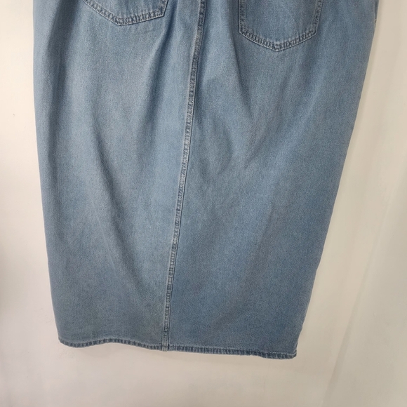 Shein Curve High Waist Split Thigh Denim Jean Skirt - Picture 10 of 13
